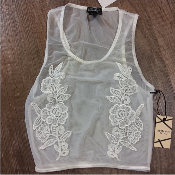 NWT REVOLVE Daydream Nation Jackie Rodes Mesh Bra With Appliqués Size Small - Picture 6 of 13